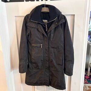 Post Card City Coat - Hooded Insulated - Black - Size 0